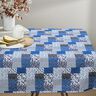 Cotton Cretonne patchwork-look – white/blue,  thumbnail number 5