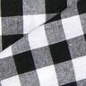 Cotton Vichy check 1,7 cm – black/white,  thumbnail number 3