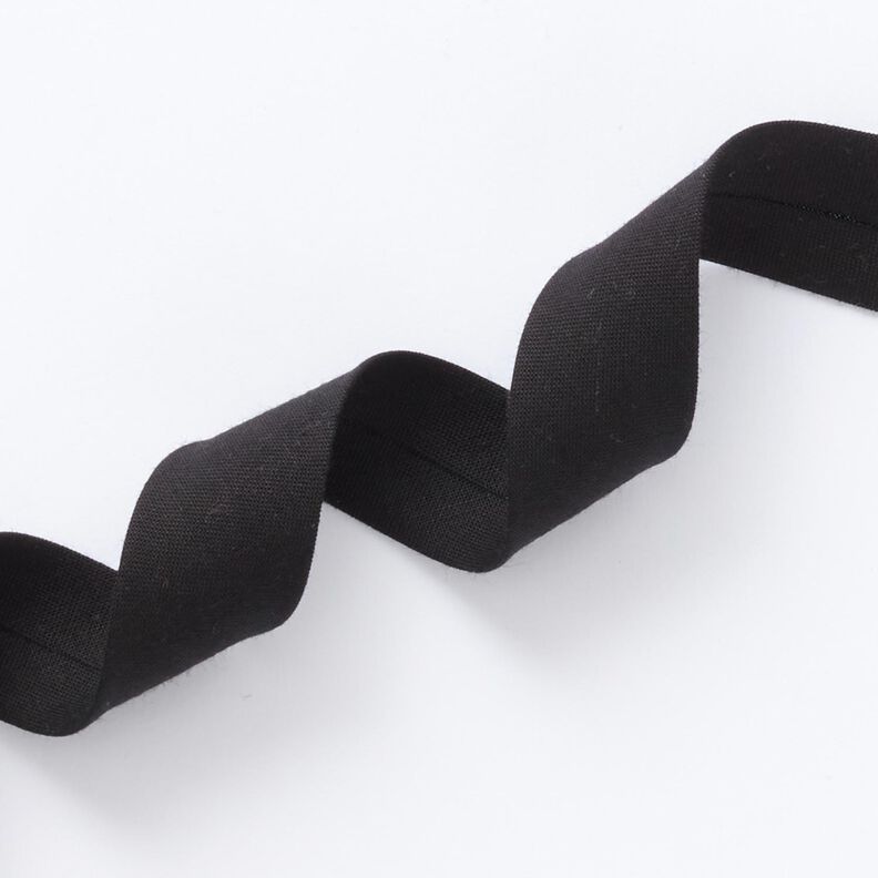 Bias binding Organic cotton [20 mm] – black,  image number 2