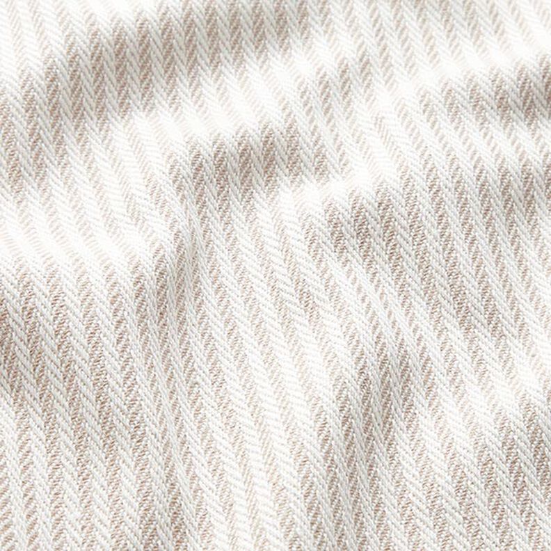 Decor Fabric Jacquard Subtle Stripes – dark beige,  image number 2