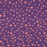 French Terry hearts | Poppy Fabrics – lilac/dusky pink,  thumbnail number 1
