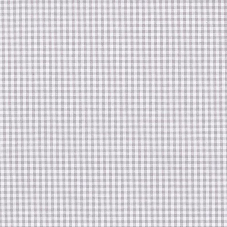 Cotton Poplin Small Gingham, yarn-dyed – grey/white,  image number 1