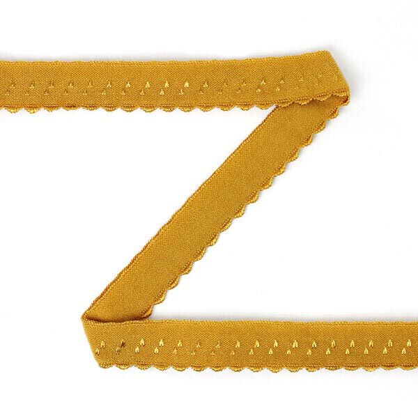 Stretch Lace Edging 12mm) 9 – mustard,  image number 1