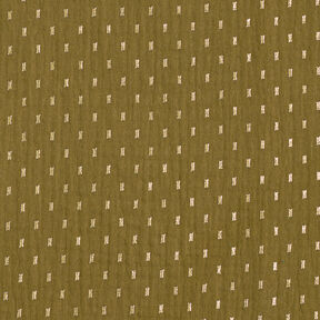 Double Gauze/Muslin Foil Print Boxes – dark olive/gold, 