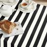 Decor Fabric Canvas cheerful stripes – black/white,  thumbnail number 7