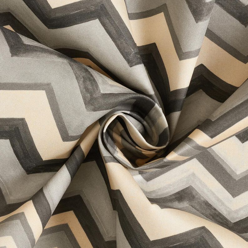 Outdoor Fabric Canvas Serrated – grey,  image number 3