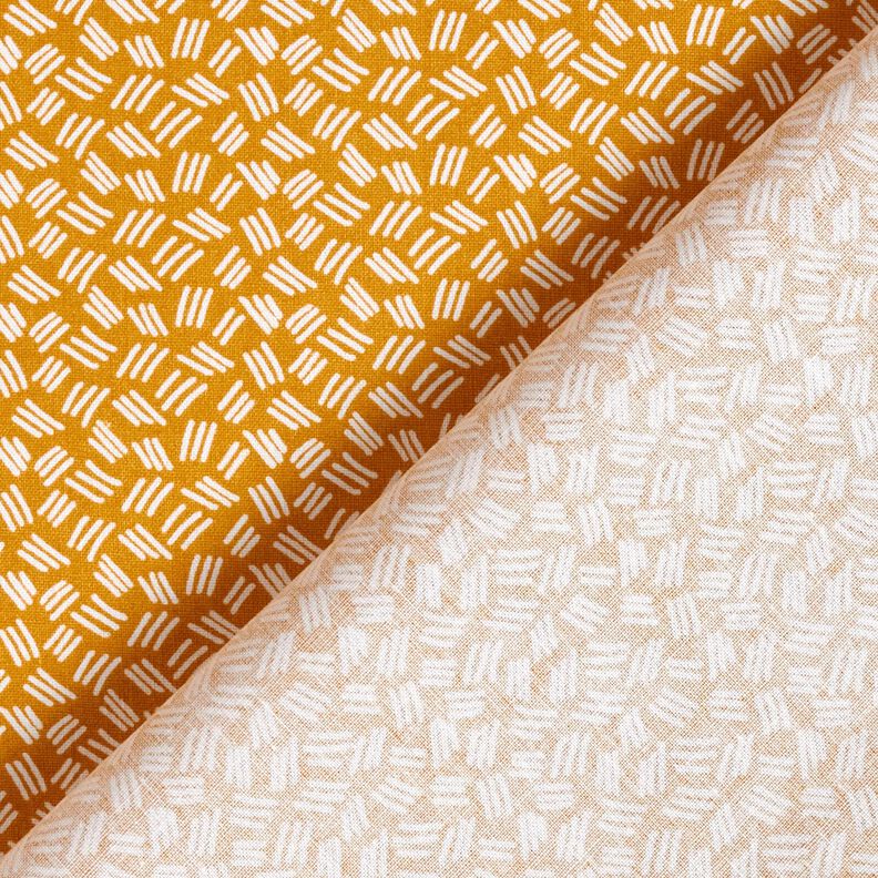 Cotton Cretonne Small Lines – curry yellow,  image number 4