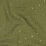 Double Gauze/Muslin Rectangle Foil Print | Poppy Fabrics – pine/metallic gold,  thumbnail number 2