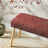 Upholstery Fabric colourful bouclé look – burgundy/cream,  thumbnail number 5