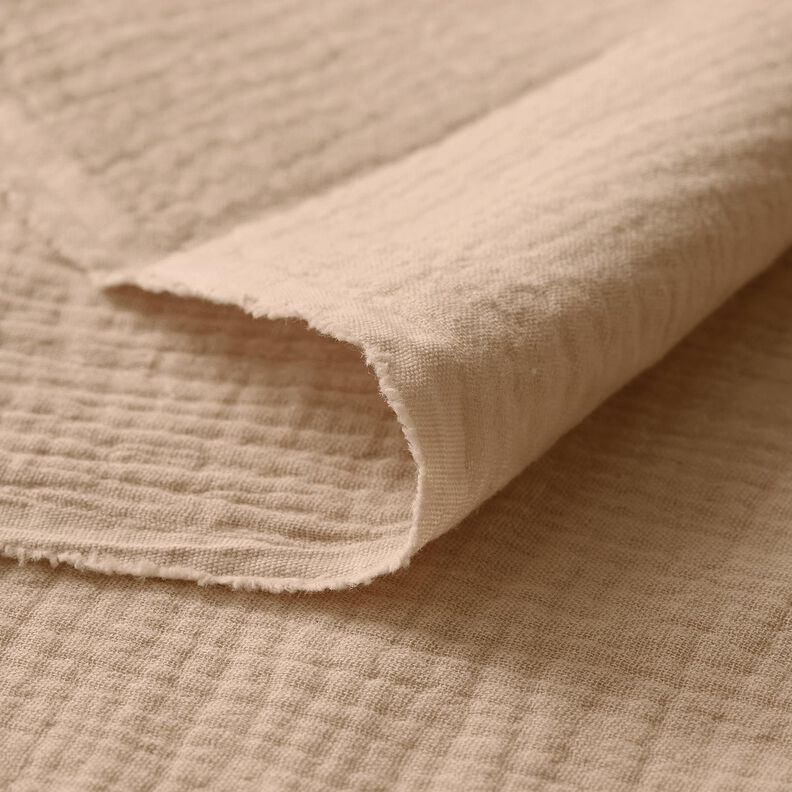 Double Gauze/Muslin – dark beige, image number 5