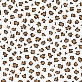 Cotton Poplin Leopard Print – ivory/fawn, 