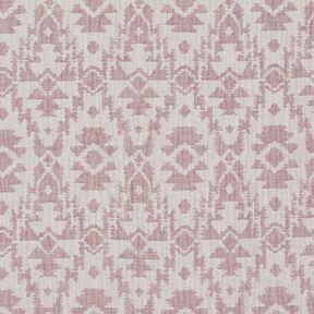 Double Gauze/Muslin Jacquard Aztec pattern | by Poppy dark dusky pink/misty grey, 