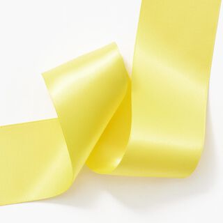 Satin Ribbon [50 mm] – lemon yellow, 