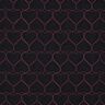 Quilted Fabric neon hearts | Poppy Fabrics – black/neon pink,  thumbnail number 1
