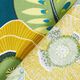 Decor Fabric Half Panama Tropical Plants – petrol,  thumbnail number 4