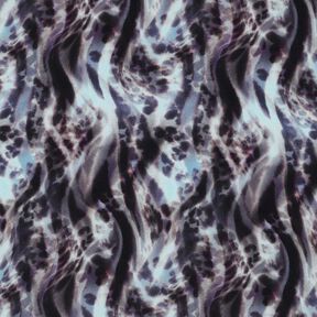 LENZING™ ECOVERO™ viscose fabric animal digital print – blue-black/ice blue, 