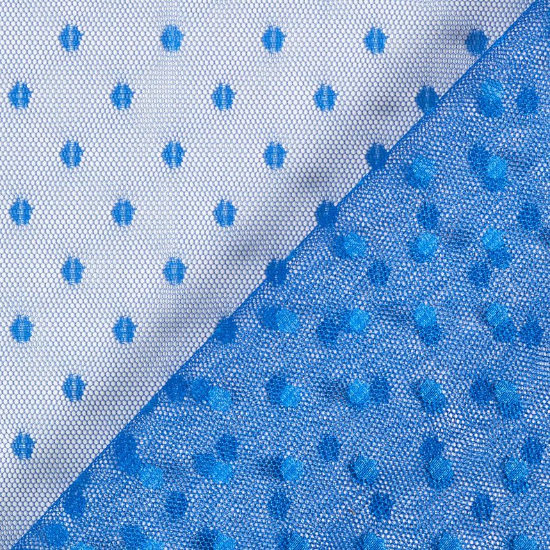 Dots soft mesh – royal blue,  image number 5