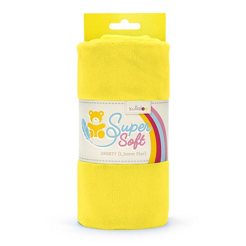 SHORTY Velour [1 m x 0,75 m | Pile: 1,5 mm] - yellow | Kullaloo,  image number 1