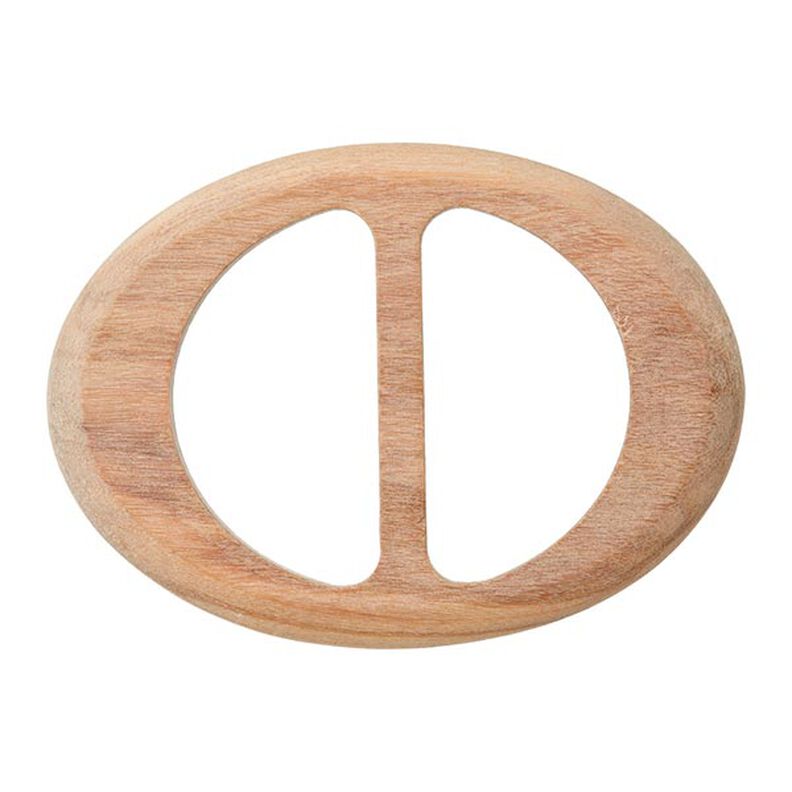 Oval Wooden Closure  – beige,  image number 1