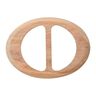 Oval Wooden Closure  – beige,  thumbnail number 1