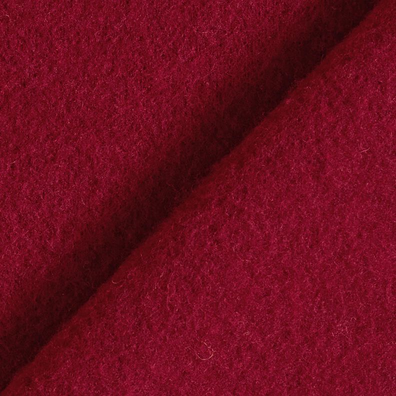 Wool fleece pure new wool Plain – burgundy, image number 3
