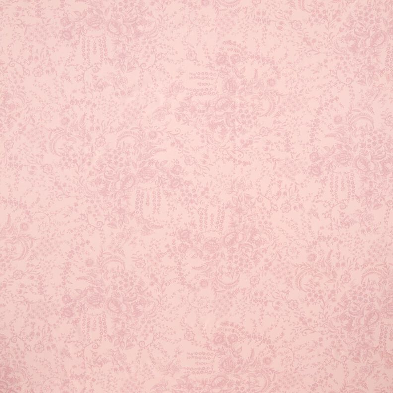 Delicate flowers cotton jersey – light pink/dusky pink,  image number 1