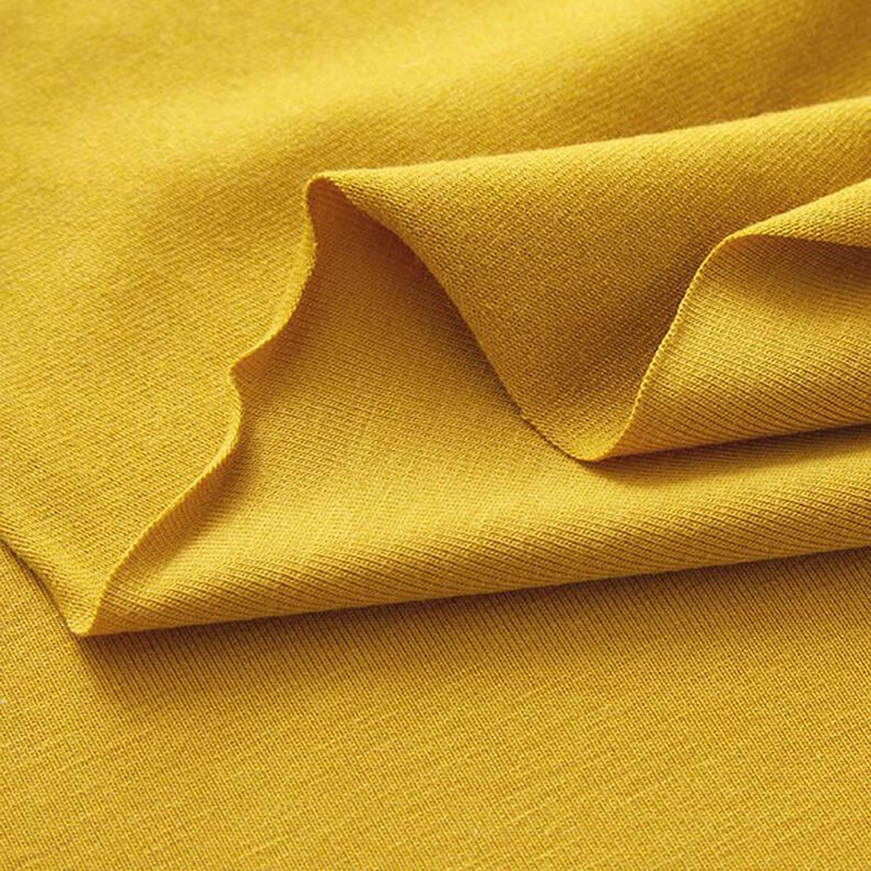 Bamboo Viscose Jersey Plain – curry yellow,  image number 4