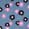 Baby Cord Flowers| Poppy Fabrics – denim blue/lavender,  thumbnail number 1