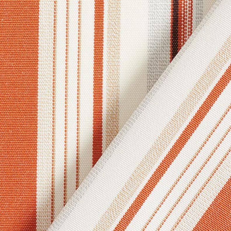 awning fabric melange stripes – terracotta/grey,  image number 5