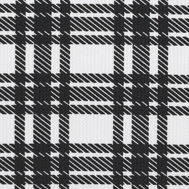 Knitted jacquard check structure – black/white,  image number 1