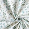 GOTS Cotton Jersey Mini watercolour branches digital print – white/pale mint | Remnant 70cm,  thumbnail number 3
