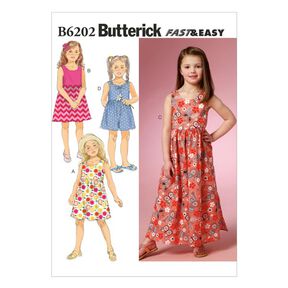 Children's Dresses, Butterick 6202 | 6 - 8, 