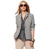 Cotton Blend fine check print – cashew/royal blue,  thumbnail number 5