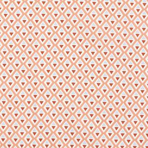 Coated Cotton small diamonds – brown/white, 