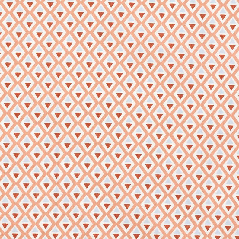 Coated Cotton small diamonds – brown/white,  image number 1