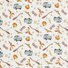 Cotton Poplin Licensed Fabric Harry Potter Snitch, Fawkes and Firebolt | Warner Bros. – offwhite,  thumbnail number 1