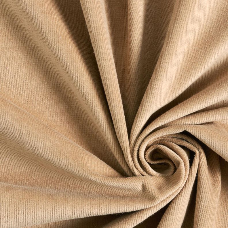 Stretchy fine corduroy – beige,  image number 1