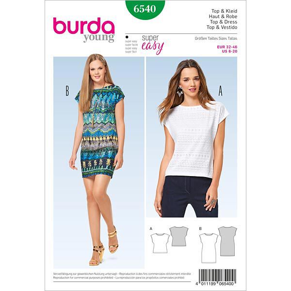 Top / Dress, Burda 6540,  image number 1
