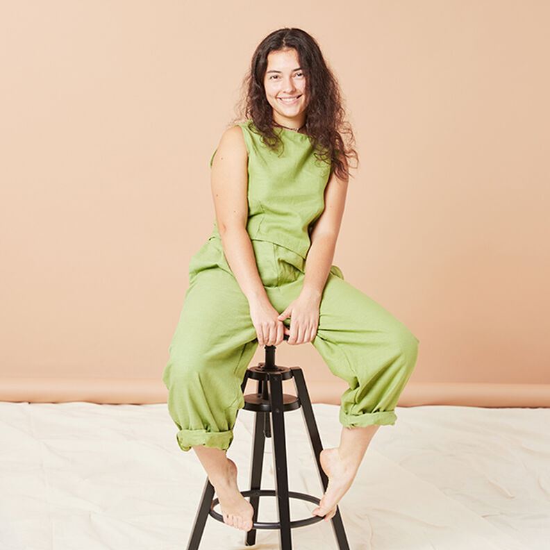 Linen fabric Ramie mix medium – offwhite,  image number 7