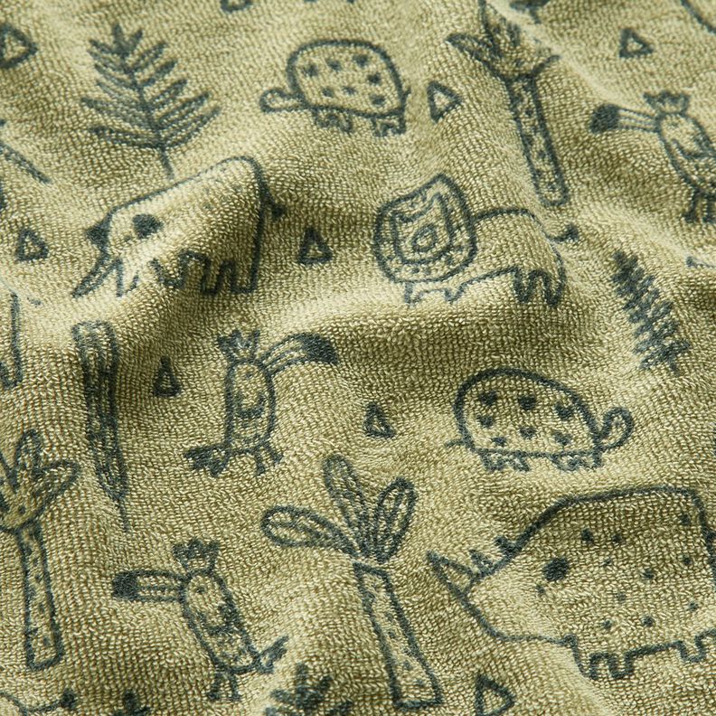 terry cloth jersey in the jungle – greige,  image number 2