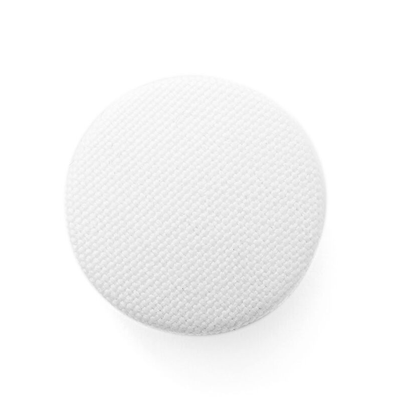 Covered button, Classic Poly – white,  image number 1