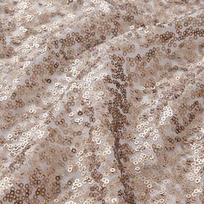 Soft mesh sequins – metallic gold, 