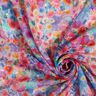 Crepe Chiffon flower meadow – pink/blue,  thumbnail number 3