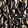 viscose fabric abstract zebra pattern – black/light beige,  thumbnail number 3