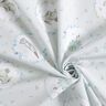 Cotton Poplin Animals in the Flower Circle Digital Print – silver grey/white,  thumbnail number 3