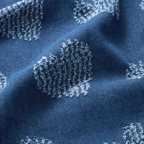 Denim Distressed hearts – denim blue, 