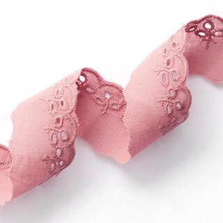 Scalloped Leafy Lace Trim [ 30 mm ] – pink, 