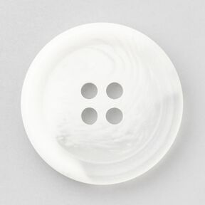 4-hole round button [Ø 25 mm] – white, 