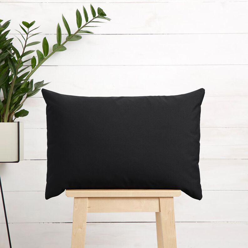 pure heavy linen Plain – black,  image number 6
