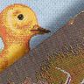 Decorative Panel Tapestry Fabric Chicks and Easter Eggs – light blue,  thumbnail number 4